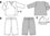 Nähpaket Jungen-Shirt, Hose, Mütze, für Burda-Schnitt 9451, Modelle B, D, E, Gr. 56 bis 80