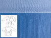 Jeans blau, Futter:Bio-Popeline Webkaro weiß-blau (2mm) 2 bis 4 Jahre 