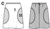 Nähpaket Damenrock Wollstoff, für Burda-Schnitt 8281, Modell C, Gr. 34 bis 46