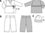 Nähpaket Mädchen-Shirt, Hose, Mütze, für Burda-Schnitt 9451, Modelle A, D, E, Gr. 56 bis 80