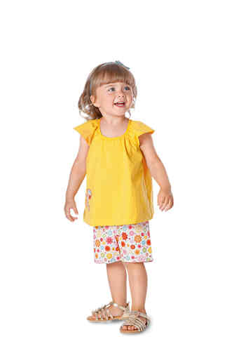 Nähpaket Mädchen-Bluse und Hose, für Burda-Schnitt 9435, Modelle B und C, Gr. 68 bis 98