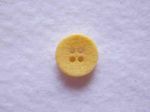 Steinnussknopf gelb, 15mm